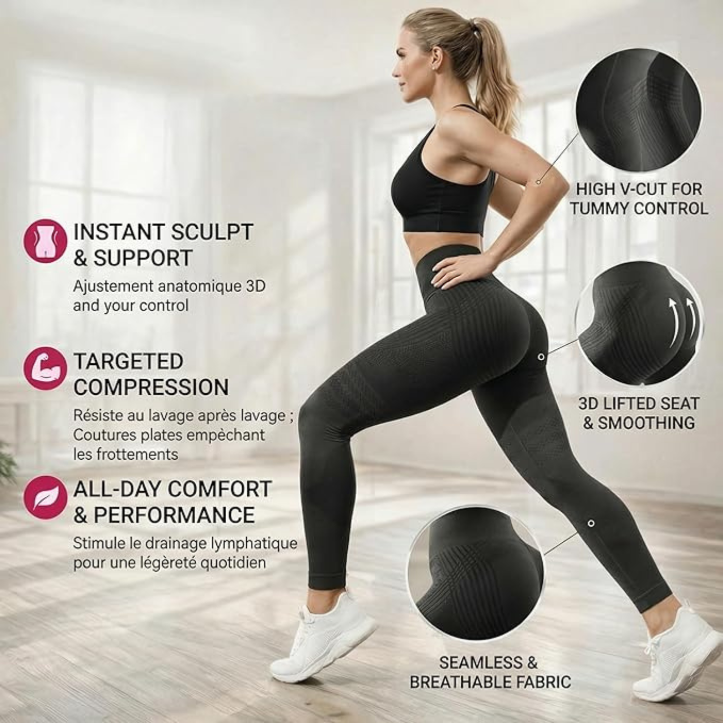 3D Sculpting Anti-Cellulite Leggings