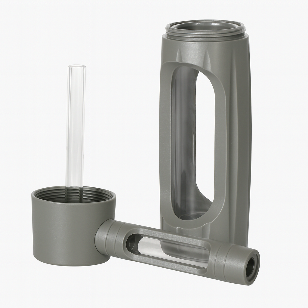 Premium Glass & Aluminum Water Bottle